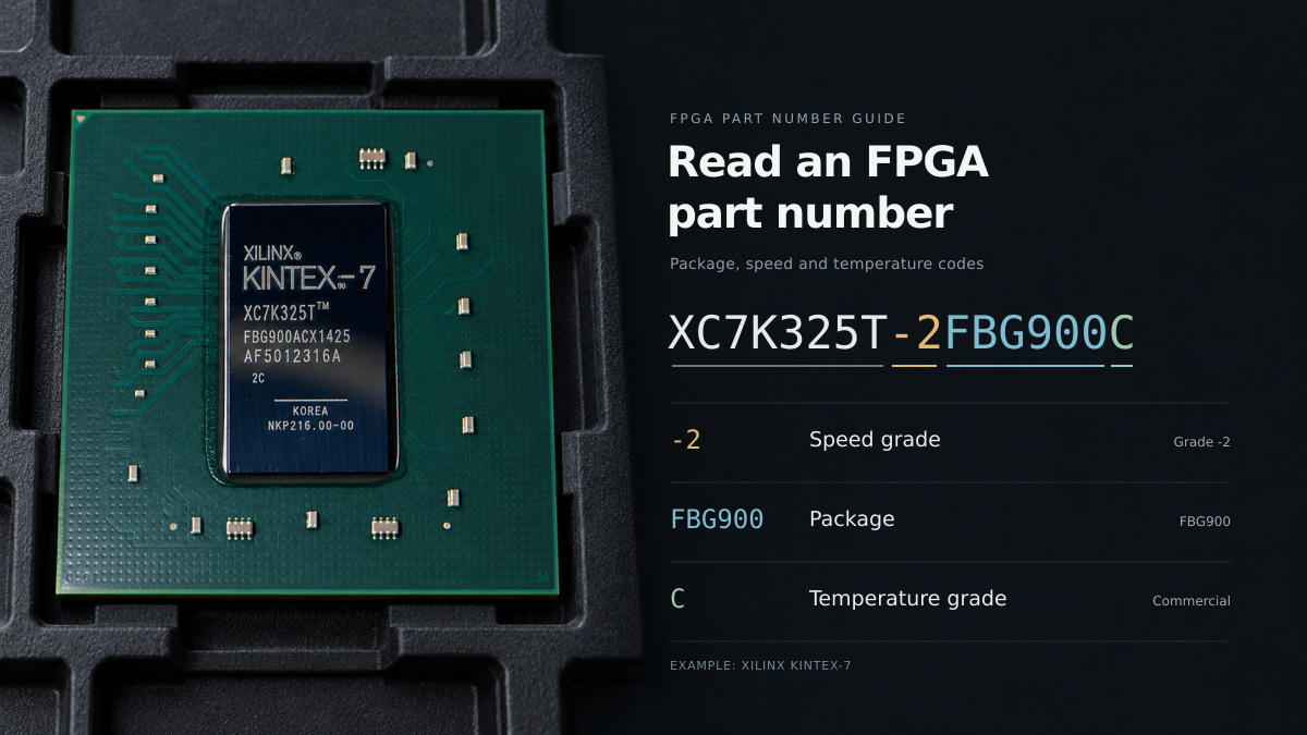 How to Read an FPGA Part Number: Package, Speed and Temperature Codes